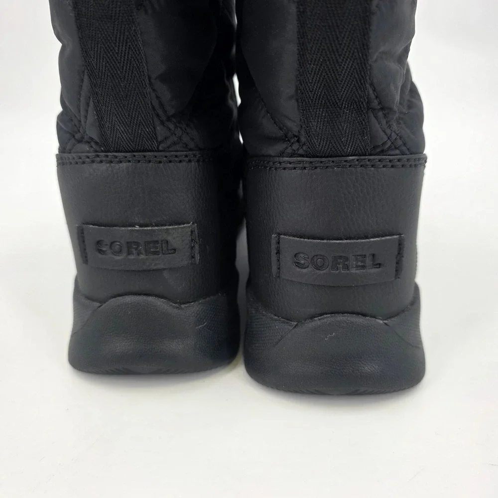 SOREL WHITNEY II TALL BOOTS WOMENS SIZE 8.5 BLACK LACE UP WATERPROOF OUTDOOR NEW